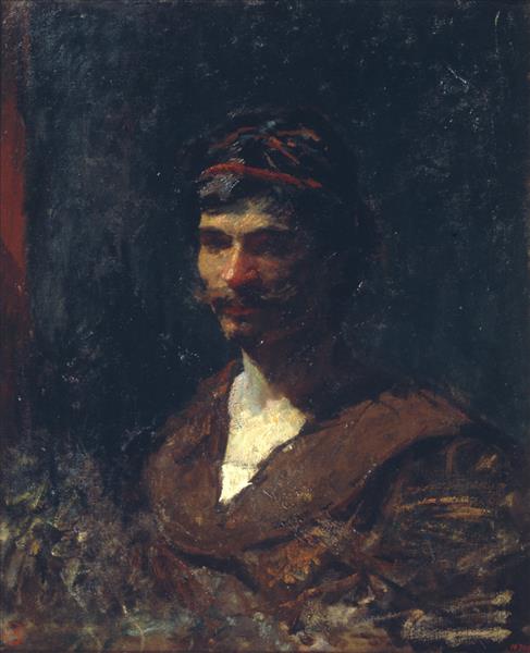 Bust of a man, allegory of Bacchus, c.1868 - Mariano Fortuny