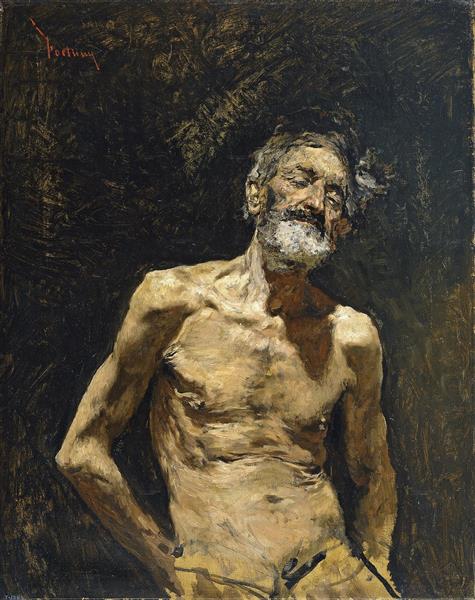 Nude Od Man in the Sun, c.1873 - 马里亚·福尔图尼