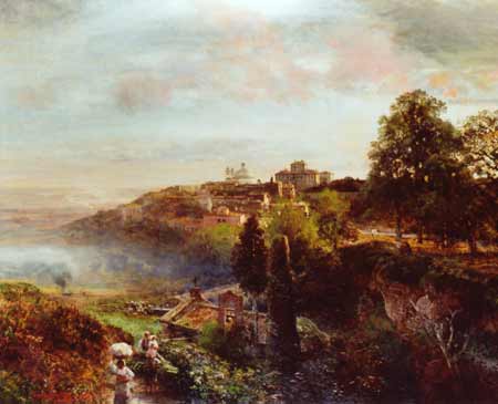 Italian Landscape, 1894 - Освальд Ахенбах