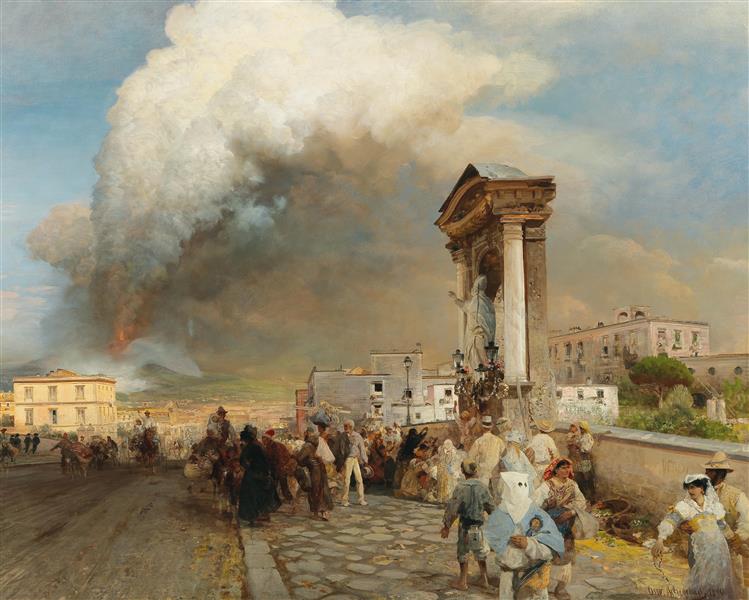 The Eruption of Vesuvius, 1890 - Oswald Achenbach