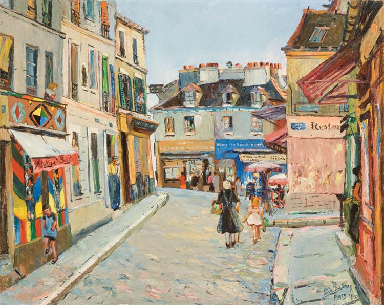 Rue Mont Cenis, Montmarte, Paris, 1947 - Beauford Delaney