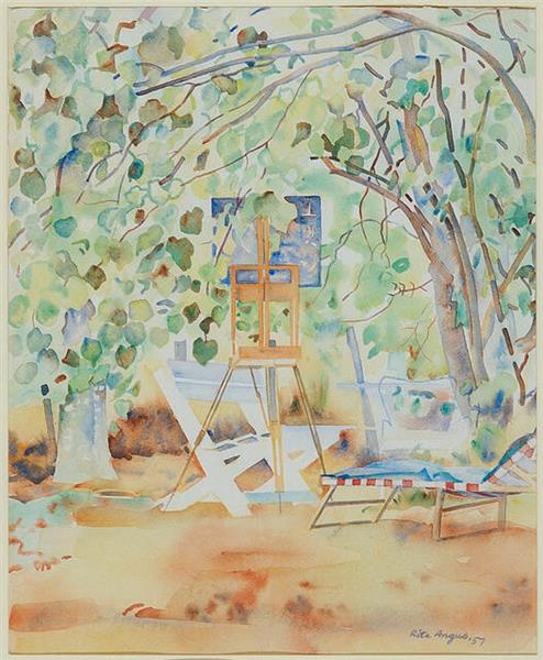 Untitled (Garden at Waikanae), 1957 - Rita Angus