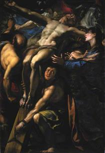 The Raising of the Cross - Giulio Cesare Procaccini