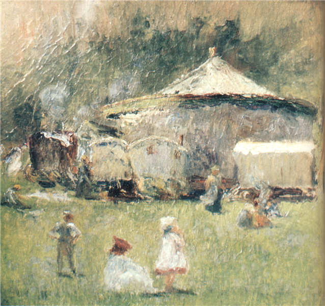 The Circus Encampment, 1901 - Sarah Henrietta Purser