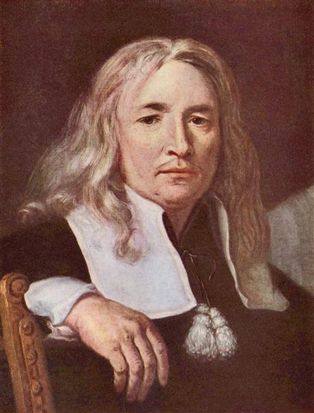Portrait of a man with long, blond hair, c.1640 - Карел Шкрета