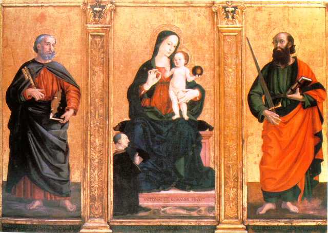 Trittico Di Fondi, Fondi, San Pietro, c.1475 - c.1479 - Антоніаццо Романо
