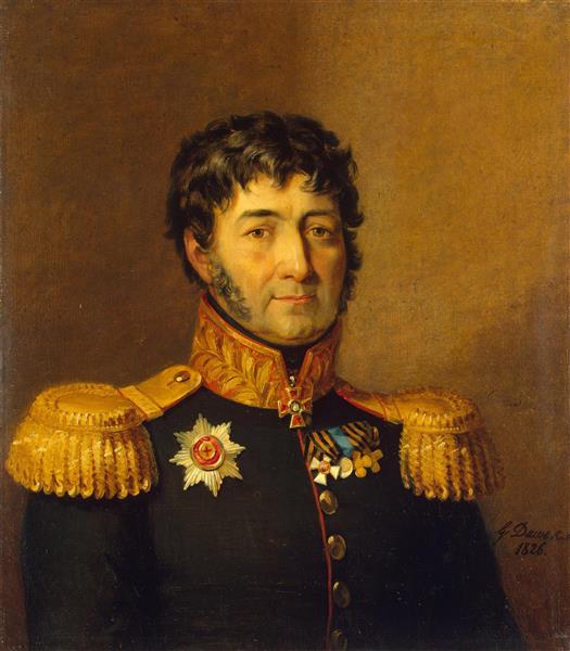 Semyon Georgievich Gangeblov , Russian General, c.1823 - c.1825 - George Dawe