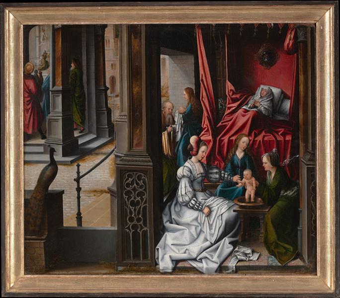 The Birth and Naming of Saint John the Baptist, c.1515 - Bernard Van Orley