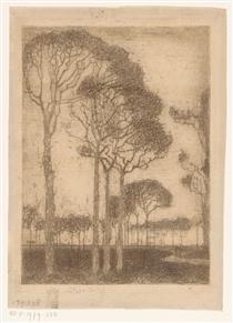 Trees on the edge of the Oranjewoud - Jan Mankes