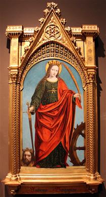 Saint Catherine of Alexandria - Ambrogio Bergognone