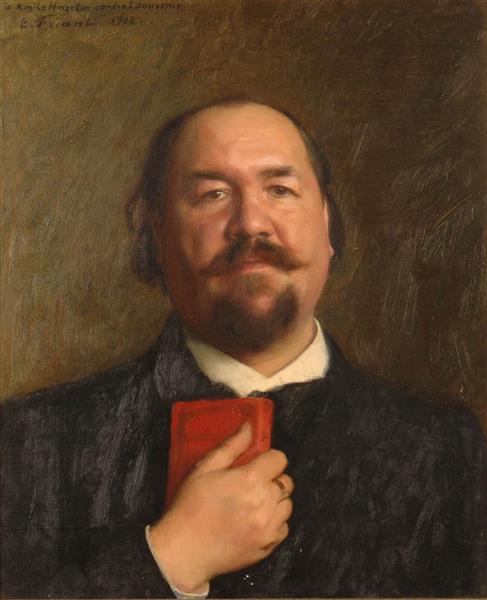 Portrait of the writer Émile Hinzelin, 1908 - Еміль Фріан