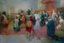 King Charles I Touching for the King's Evil - Ralph Hedley