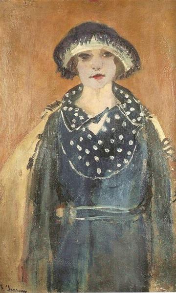 Self Portrait with Hat, c.1920 - Émilie Charmy