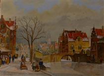 Winterliche Stadtansicht III - Hans-Peter Emons