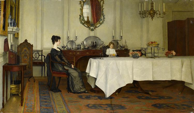 The Widow, c.1891 - 法蘭西斯·戴維斯·米萊特