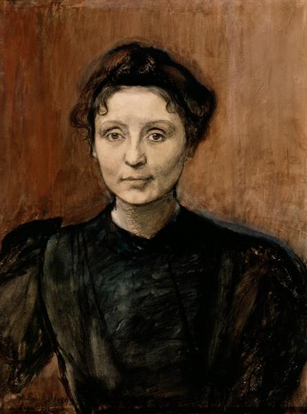 Portrait of Sculptor Madeleine Jouvray, 1894 - Magnus Enckell