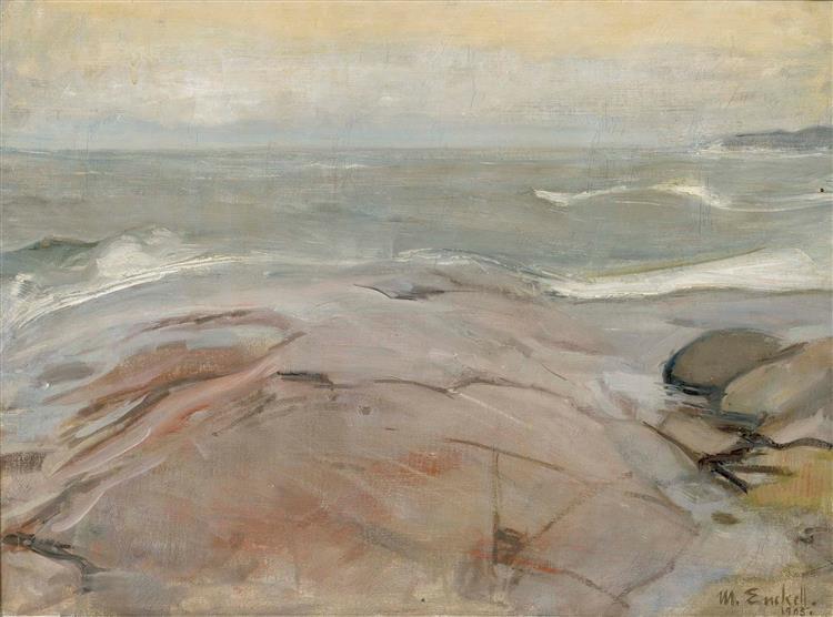 Seaside Landscape from Suursaari Island, 1905 - Магнус Енкель