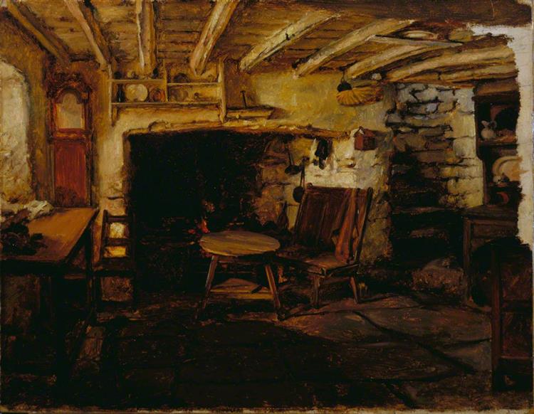 Cottage Interior, 1860 - Thomas Stuart Smith