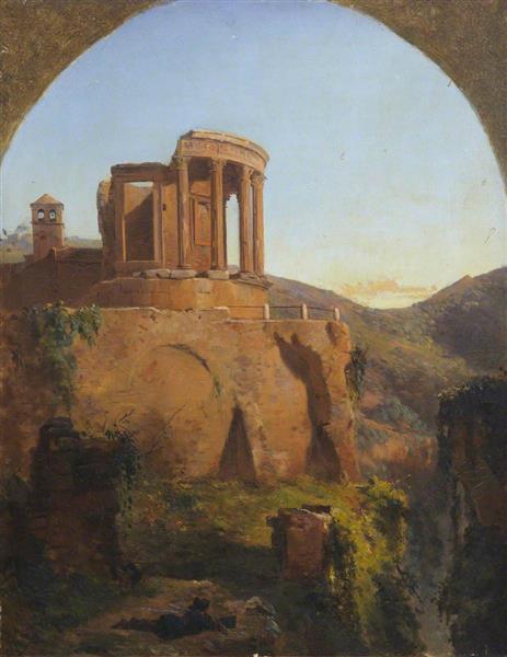 Temple of the Sibyl, Tivoli, 1849 - Thomas Stuart Smith