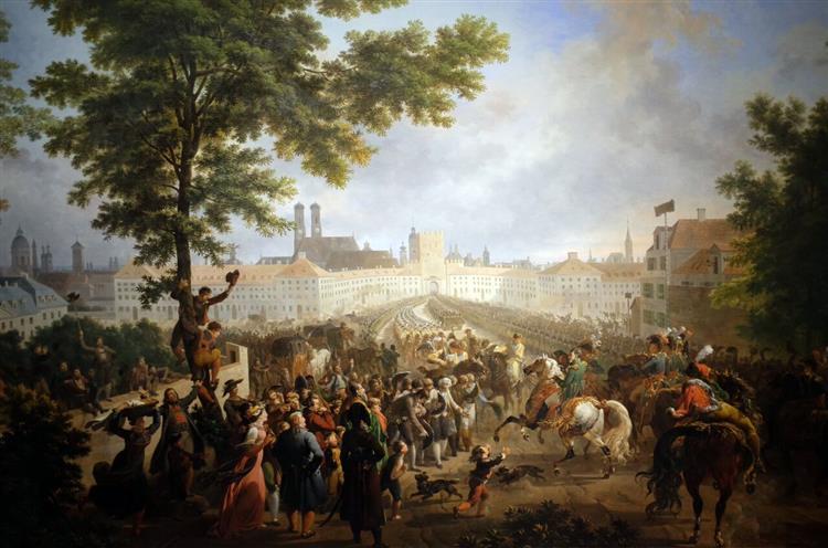 Ankunft Napoleons in München Am 24. Oktober 1805, c.1830 - Nicolas-Antoine Taunay