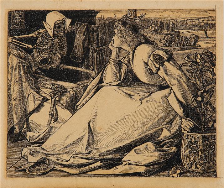 Until Her Death, 1862 - Frederick Sandys