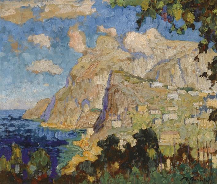 A View of Monte Solaro, Capri - Константин Иванович Горбатов