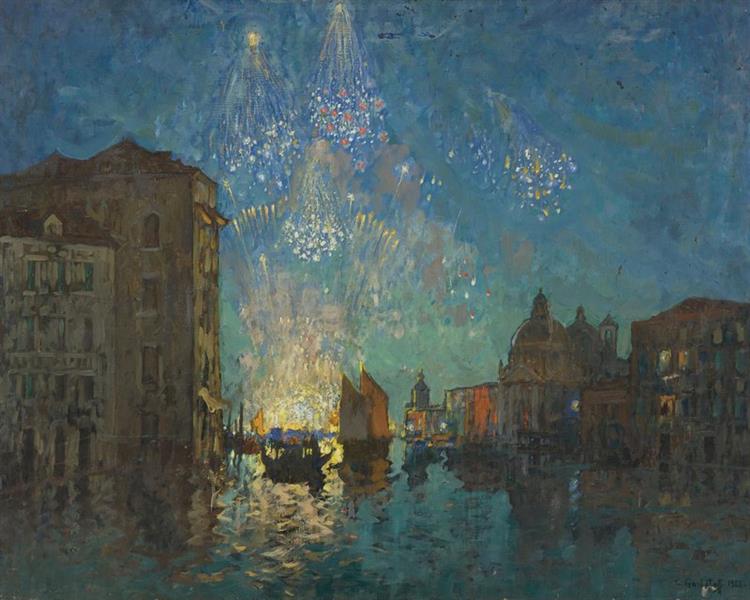 Fireworks in Venice, 1935 - Константин Иванович Горбатов