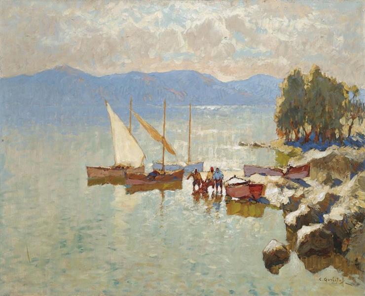Landscape with Lake - Константин Иванович Горбатов