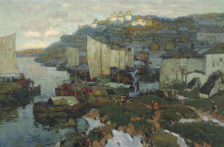 The Harbor, 1911 - Constantin Gorbatov