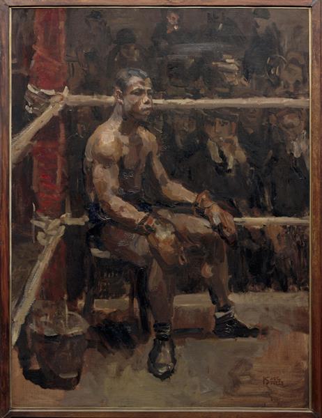 The Black Boxer, 1914 - Isaac Israels - WikiArt.org