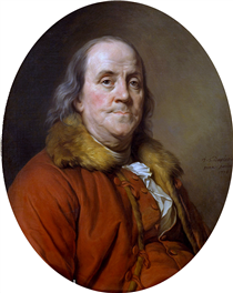 Portrait of Benjamin Franklin - Joseph Siffred Duplessis