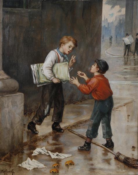 Luck in a Moment, 1874 - Augustus Edwin Mulready