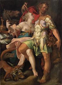 Odysseus and Circe - Бартоломеус Спрангер