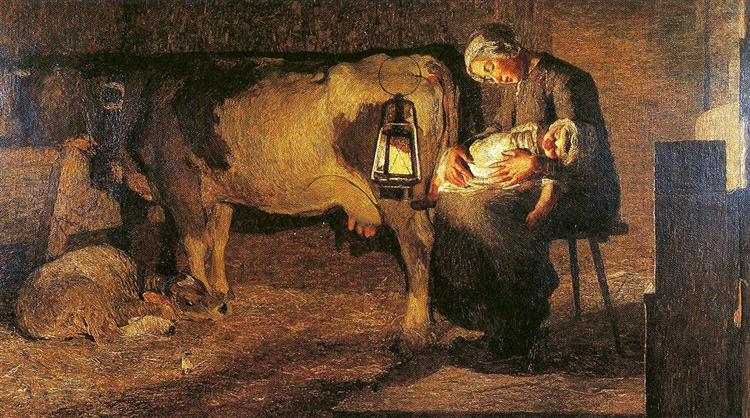 The Two Mothers, 1889 - Джованні Сегантіні