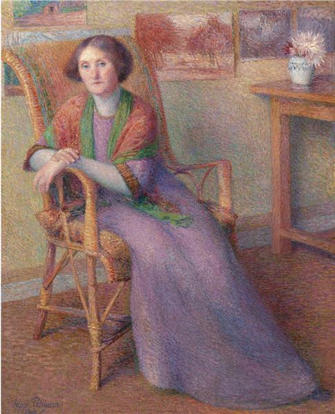 Portrait of Artist's Wife, 1914 - Hippolyte Petitjean