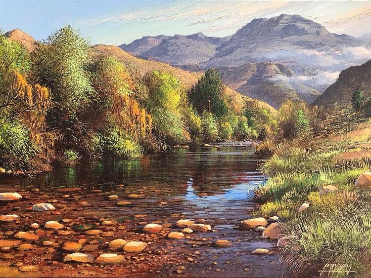 River and Mountain, 2016 - James Yates