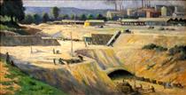 Issy-les-moulineaux, Site For The Construction Of The Metro - Maximilien Luce