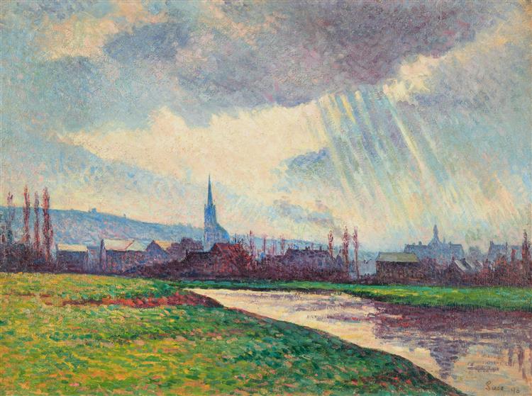 Landscape with River, 1896 - Maximilien Luce