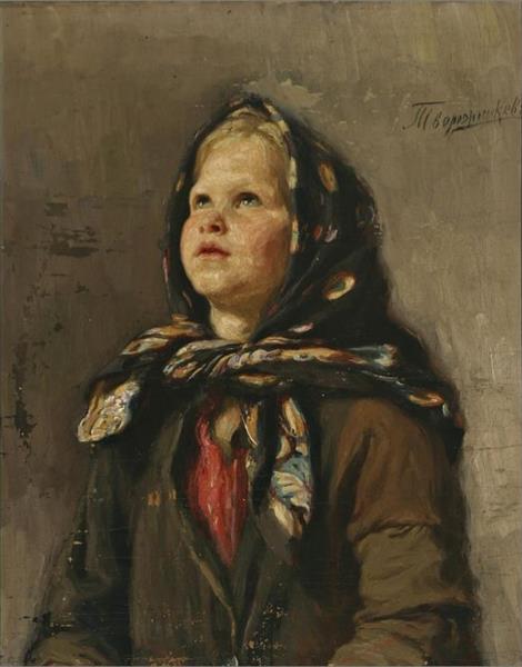 A girl with scarf - Ivan Tvorozhnikov