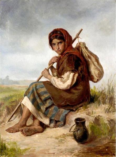 A young peasant woman - Ivan Tvorozhnikov