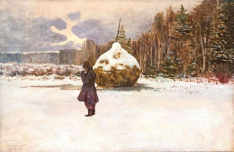Winter landscape, 1905 - Ivan Tvorozhnikov