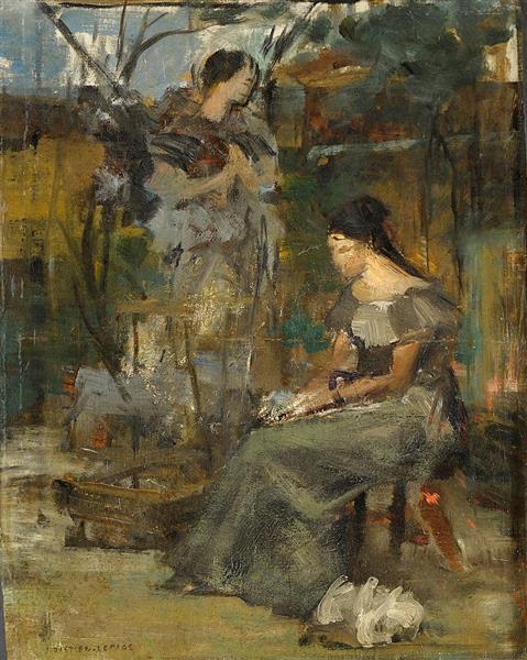 Two women, c.1884 - Jules Bastien-Lepage