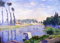 Banks of the Oise, Pointose - Louis Hayet