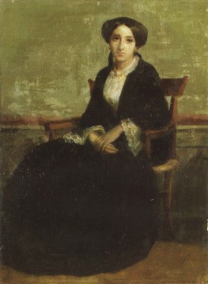 A Portrait Of Genevieve Bouguereau - 布格羅