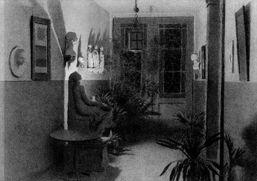 My Hallway, Light Effect, 1889 - Xavier Mellery