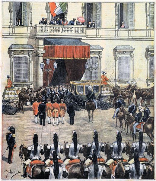 Inauguration of the XXX Legislature of the Kingdom of Italy, 1900 - Achille Beltrame