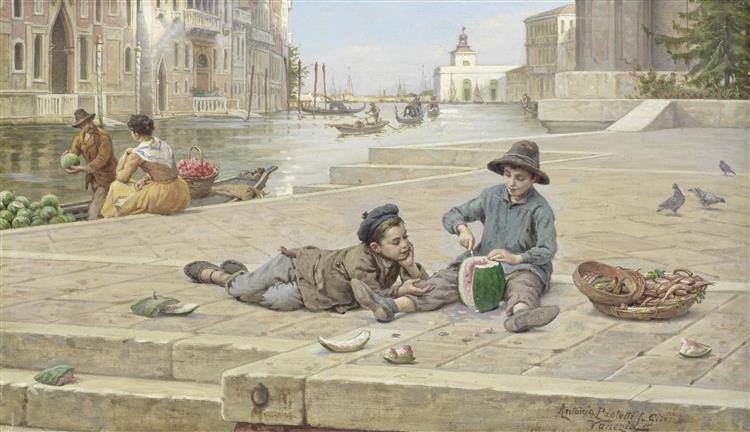 The melon sellers - Antonio Paoletti