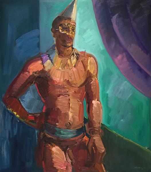 Naked Jester, 1988 - Carlos Almaraz