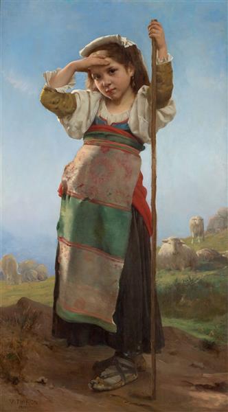 Young Shepherdess, 1878 - Charles Victor Thirion