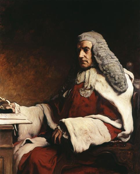 Sir John Walter Huddleston, an English judge, 1888 - Frank Holl